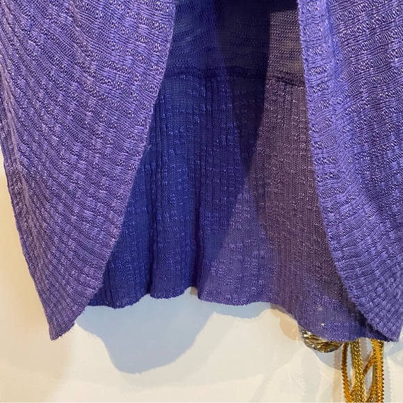 Seduction Purple Cardigan Shrug Size Small - Picture 10 of 13